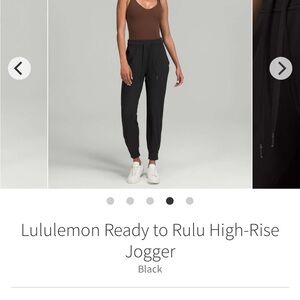 lululemon athletica Black Rulu Joggers